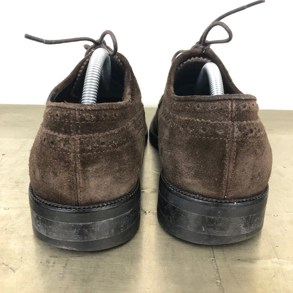 Saks Fifth Avenue Suede Brogue Wingtip Loafer - Picture 5 of 7